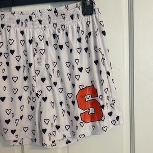 Syracuse University SU Black & White Heart Lounge Shorts
